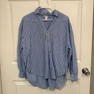 Beachy Blue and White Striped H&M Top